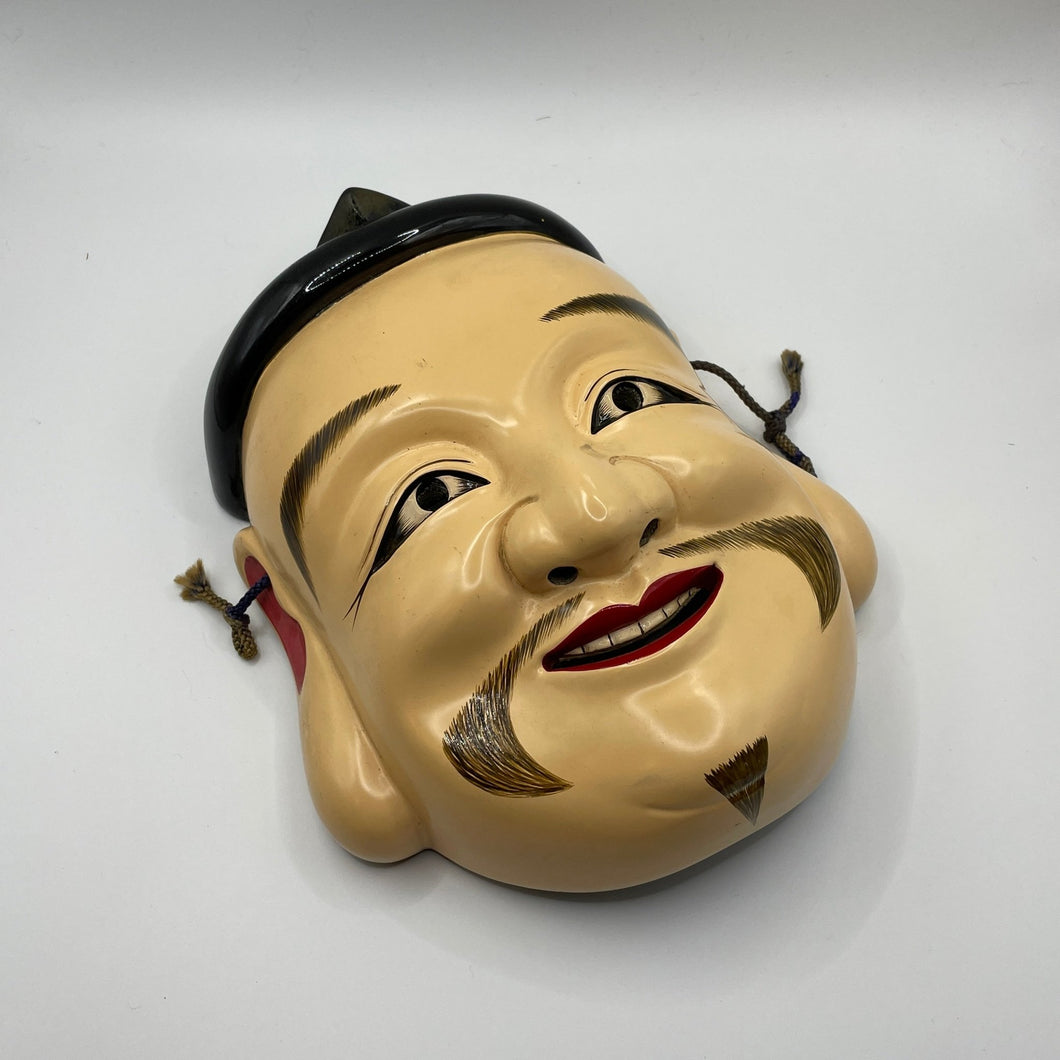 Kotoshironushi / Ebisu (Seven Lucky Gods) Mask by Kiyomi Yokota - Wabisabi Mart