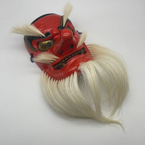 Traditional Japanese Tengu Mask by Kiyomi Yokota - Wabisabi Mart